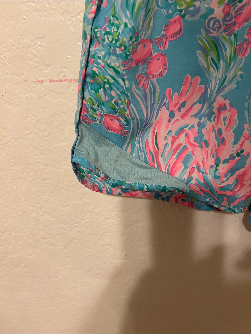 🎼Lilly Pulitzer LUXLETIC athletic ocean trail print elastic waist size M GUC - Picture 13 of 14